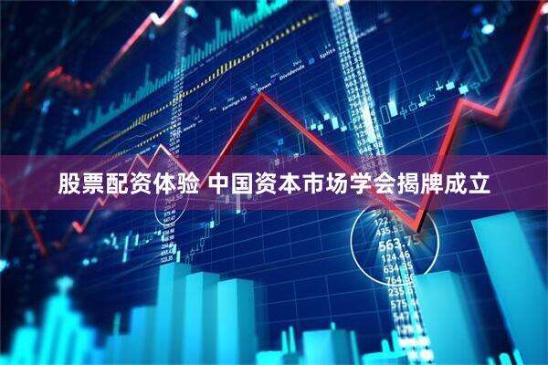 股票配资体验 中国资本市场学会揭牌成立