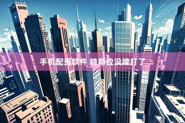 手机配资软件 特斯拉没牌打了